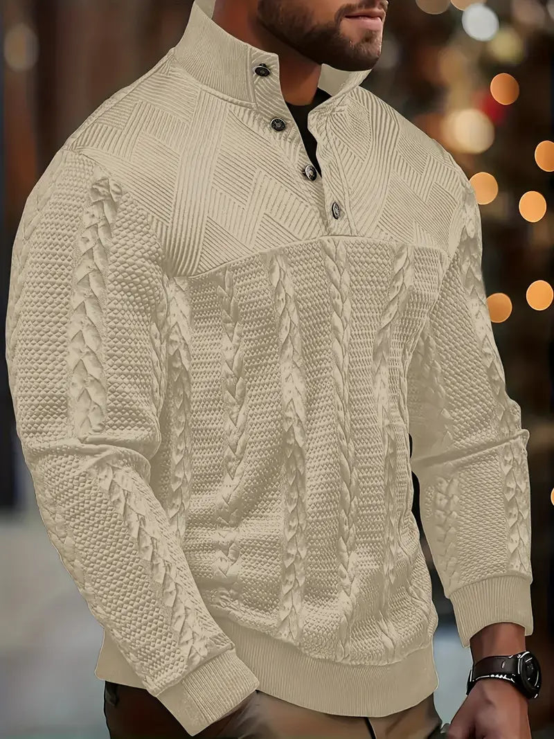 DAVIS™|MAGLIONE A RIGHE ELEGANTE