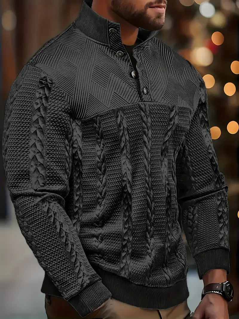 DAVIS™|MAGLIONE A RIGHE ELEGANTE