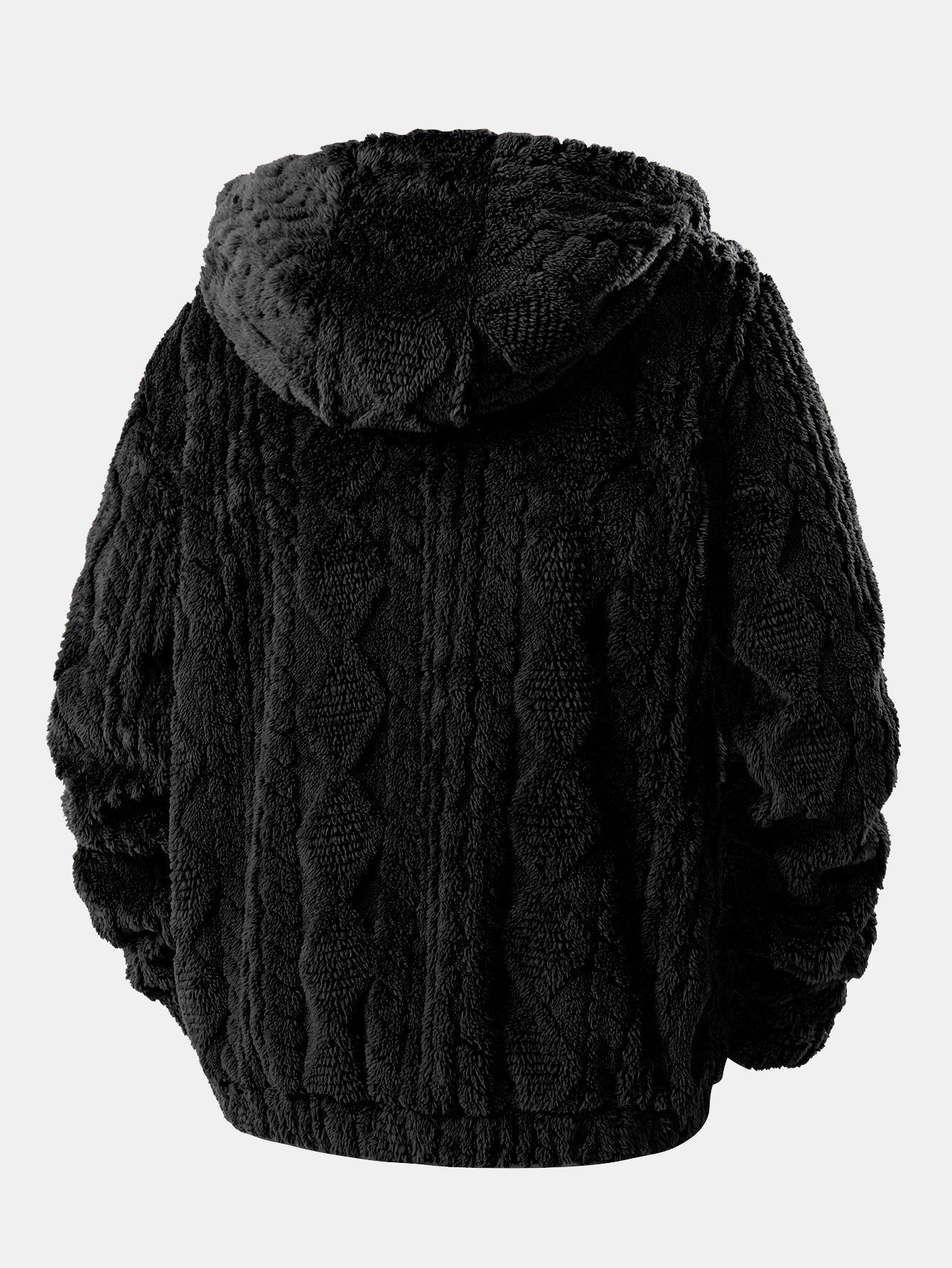 Felpa con Cappuccio “Geometric Jacquard”