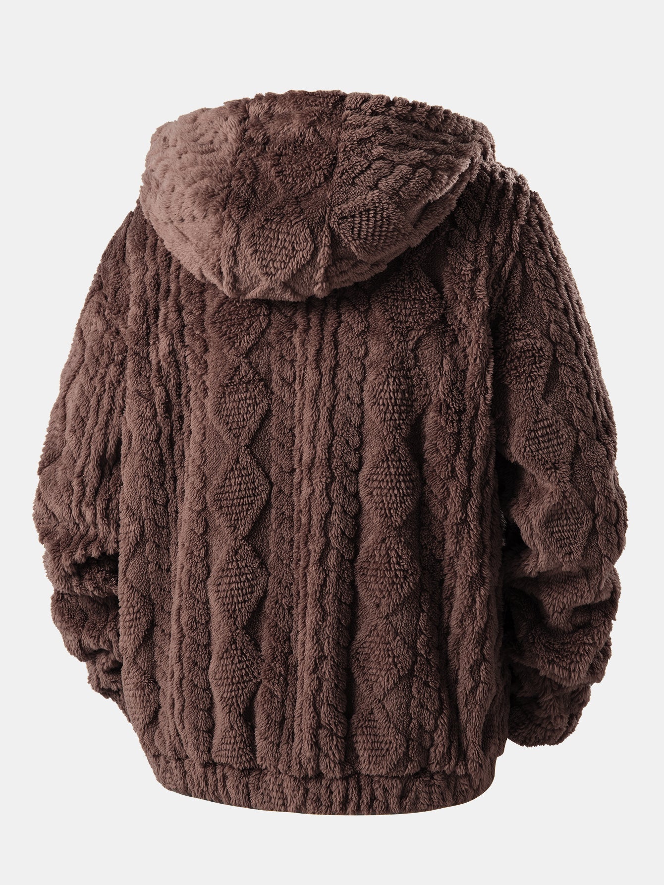 Felpa con Cappuccio “Geometric Jacquard”